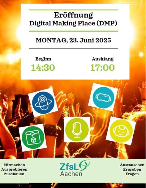 Plakat der Einladung zur Eröffnung des DMP am 23.06.2025