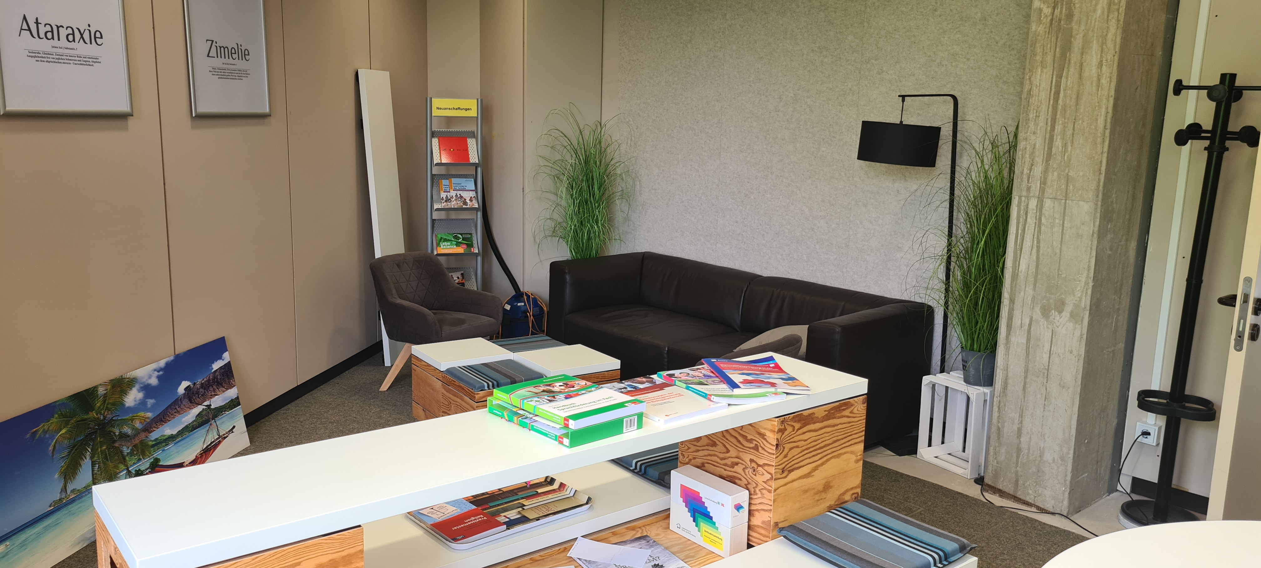 Foto in der Bibliothek